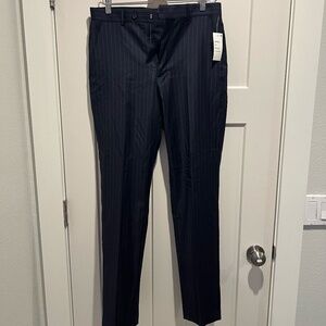 Lauren Ralph Lauren Wool Navy Pinstripe Dress Pants 30 x 32